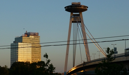 Bratislava at sunset